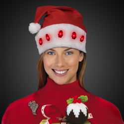 Light Up Santa Hat 