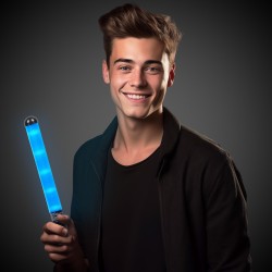 Blue LED Sparkle Patrol Wand