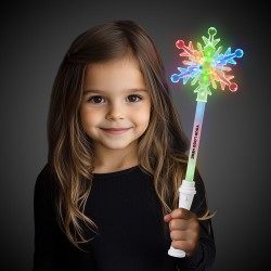 Multi Color Snowflake Wand - 15 Inch