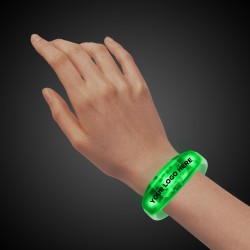 Sound Activated Green LED Stretchy Bangle Bracelet