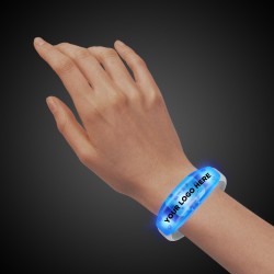 Sound Activated Blue LED Stretchy Bangle Bracelet