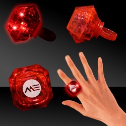 Red Light Up Diamond Rings