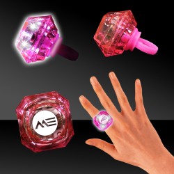 Pink Light Up Diamond Rings