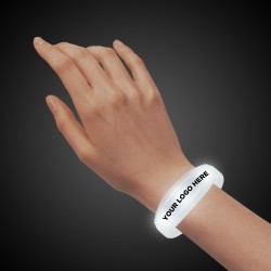 Sound Activated White LED Stretchy Bangle Bracelets 