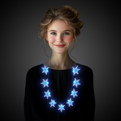 LED Snowflake Necklace 