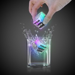 Rainbow Imprinted Liquid Activated Light Up Ice Cubes