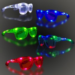 LED Classic Retro Sunglasses with Sound Option - Variety of Colors 
