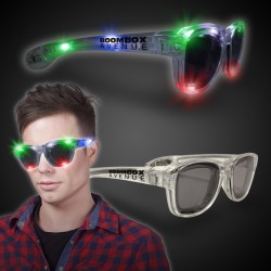 Multi Color LED Classic Retro Sunglasses with Sound Option 