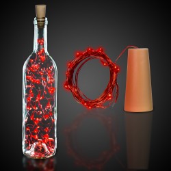 Red Cork String Light Set