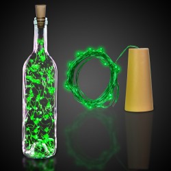 Green Cork String Light Set