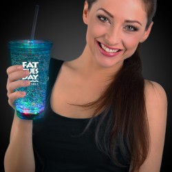Multicolor LED 16oz Crystal Tumbler