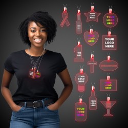 Red Light Up Pendant Necklaces