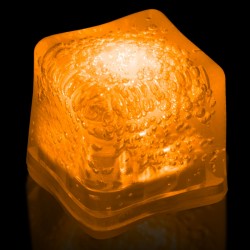 Blank ORANGE Lited Ice Cubes 