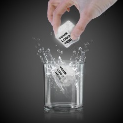 Imprinted WHITE Lited Ice Cubes