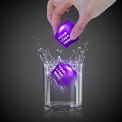 Imprinted PURPLE Lited Ice Cubes