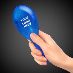 Blue 7 Inch Glitter Maraca