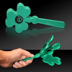Green Shamrock Hand Clappers 