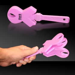 Pink Ribbon Hand Clappers