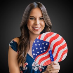 Patriotic Folding Fans 