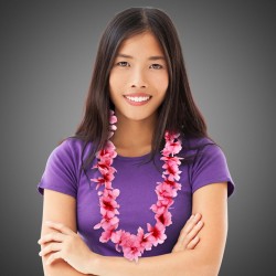 Pink Flower Leis 