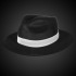 Blank White Hat Band
