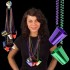 2 Oz Shot Glass Necklace -Assorted Colors 