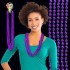 Purple Metallic Bead Necklaces 