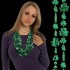 Green Shamrock Necklace 